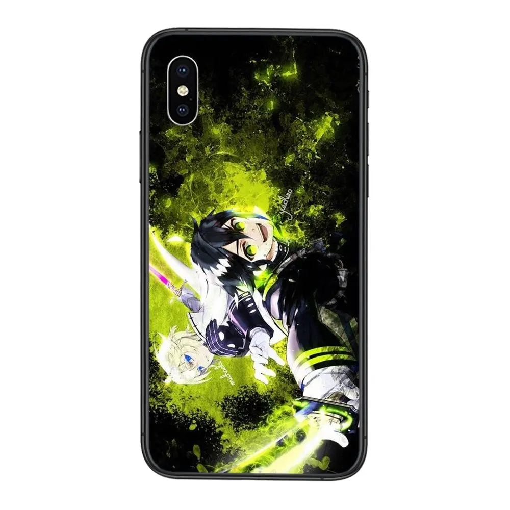 Мягкий ТПУ чехол для сотового телефона Owari No Seraph Apple iPhone 11 12 Pro Mini X XR XS MAX 5 5S 5C SE 6 6S 7 8