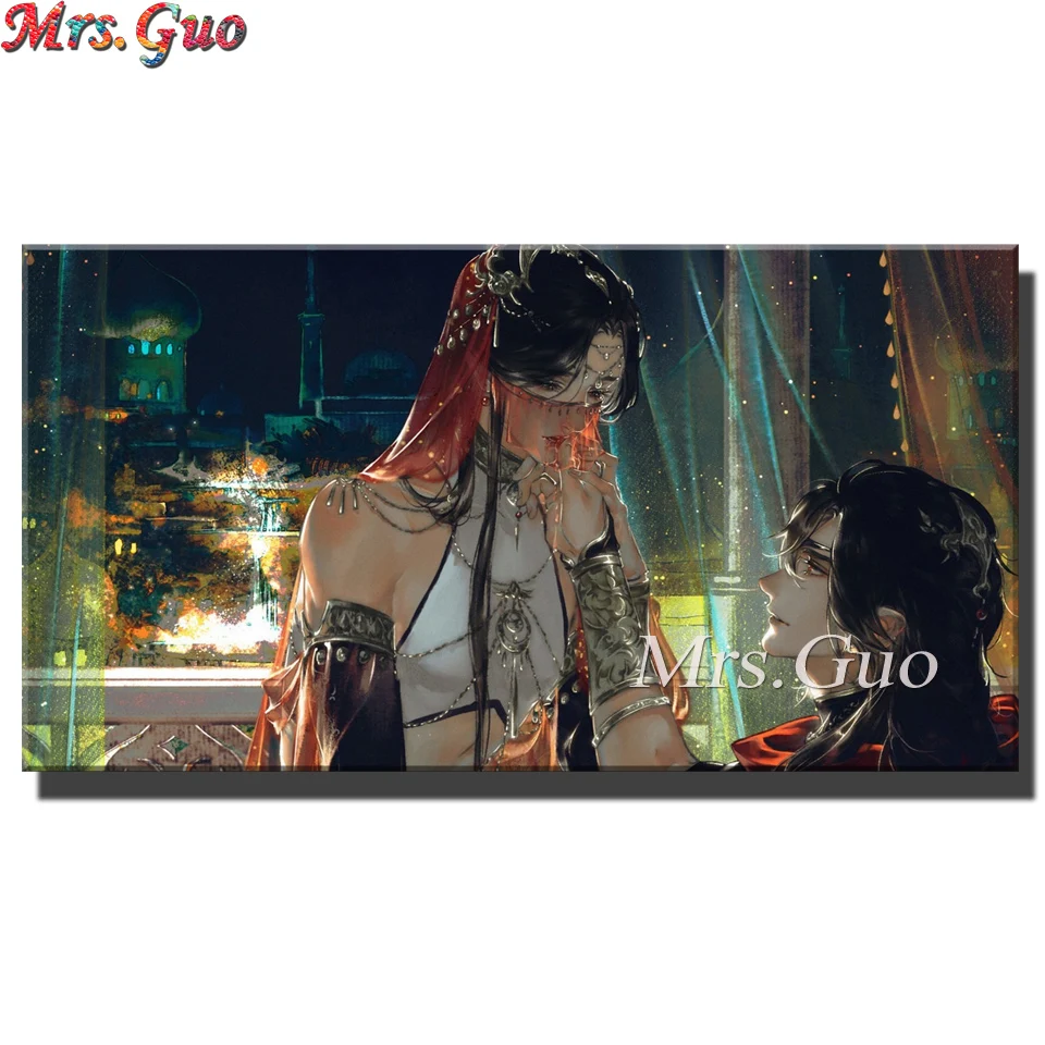 

Hua Cheng San Lang Tian Guan Ci Fu Xie Lia diamond painting full square diamond embroidery anime character mosaic diamond diy