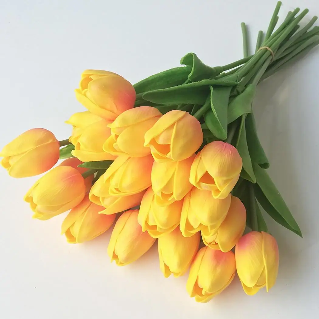 Realistic Home Decorate Wedding Tulips Artificial Simple Flowers Valentine's Day 10g | Дом и сад