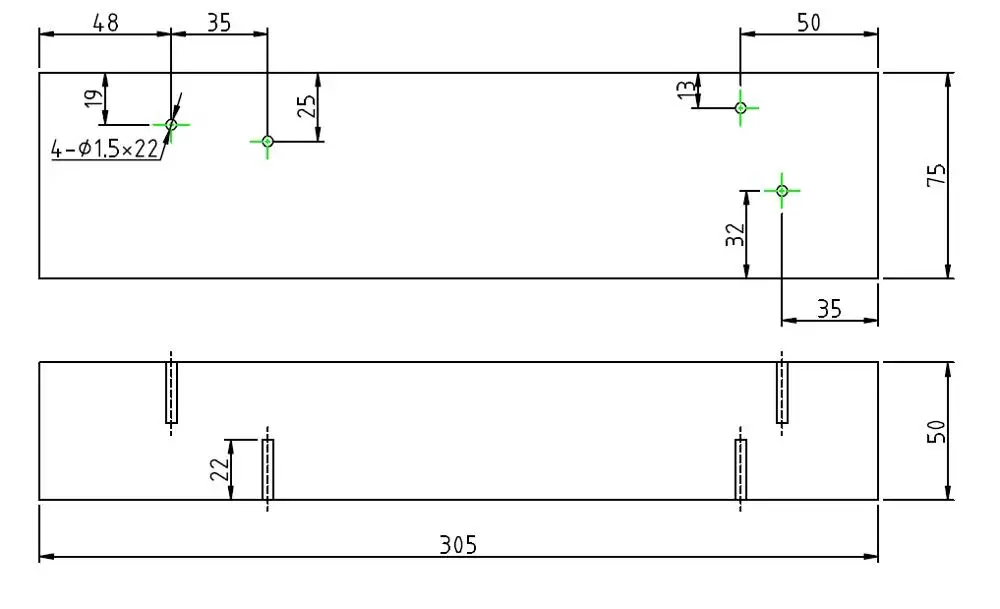 IOW Тип 2 тестовый блок/Калибровочный блок из углеродистой стали Стандартный