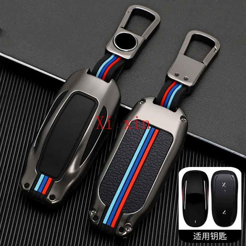 

For Tesla model -x model 3 Zinc alloy silicone special all-inclusive key cover car keychain shell