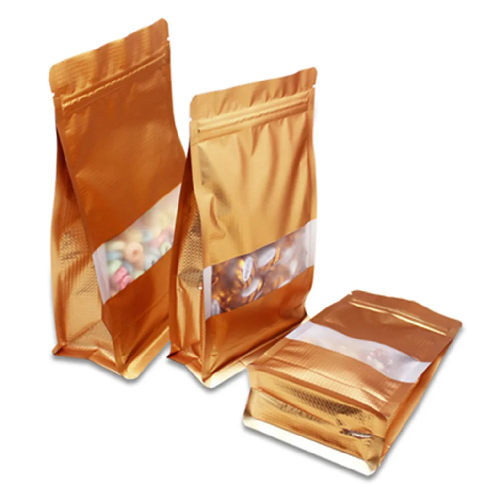 50 шт. мешочки из алюминиевой фольги с тиснением под золото|Сумки для вещей| |