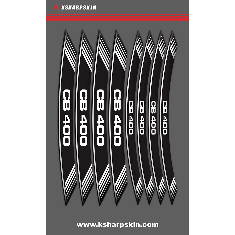 New 8X motorcycle sticker tire reflective decorative inner and outer rim protector for HONDA CB 400 CB400 | Автомобили и