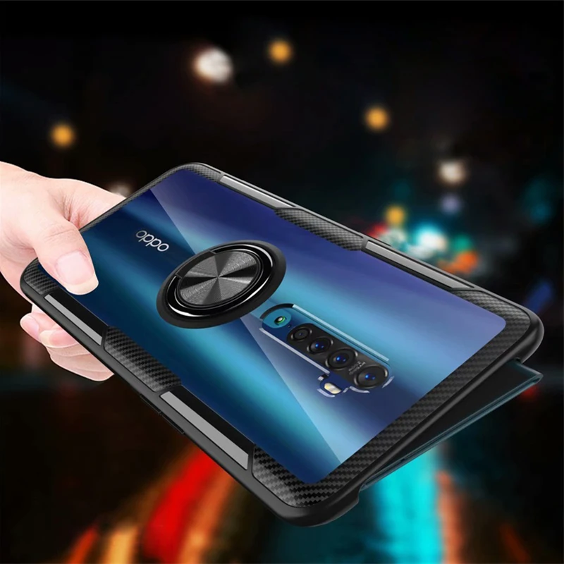 Чехол для OPPO Reno 2 прозрачный акриловый мягкий силиконовый автомобильный