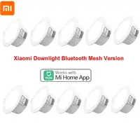 Оригинальный умный светодиодный потолочный светильник Xiaomi Mijia, Bluetooth сетчатая версия, голосовое управление, умный пульт дистанционного упр...