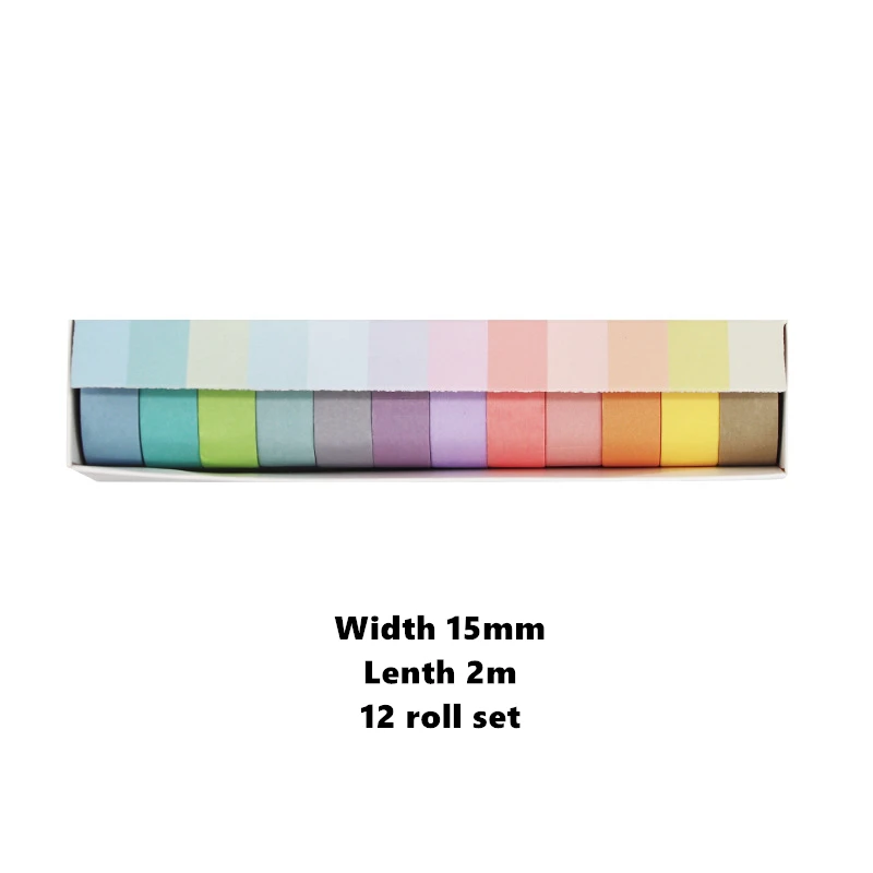 

Набор washi лент VALIOSOPA радужные 7,5 мм / 15 мм 6/12 шт