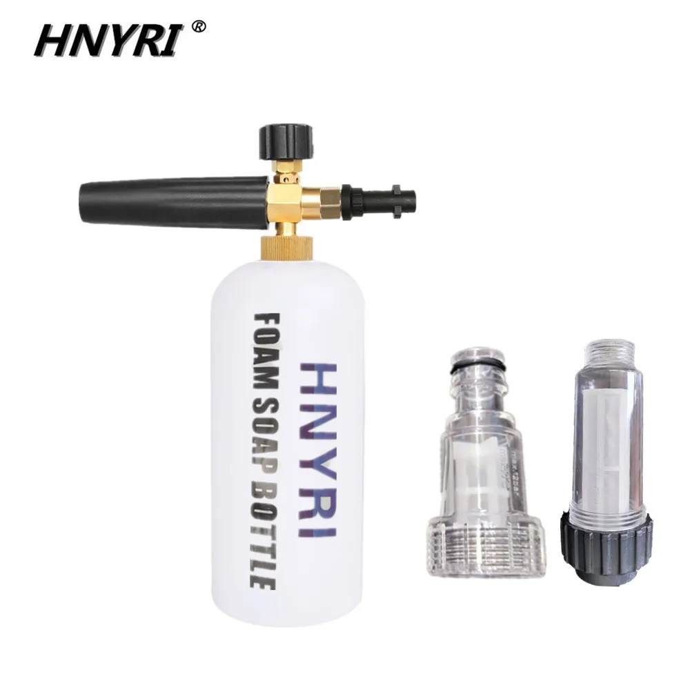 

HNYRI Foam Filter Nozzle Soap Foamer Cannon Snow Foam Car Washer Lance for Tornado Karcher K2 K3 K4 K5 K6 Wather Pressure Washer