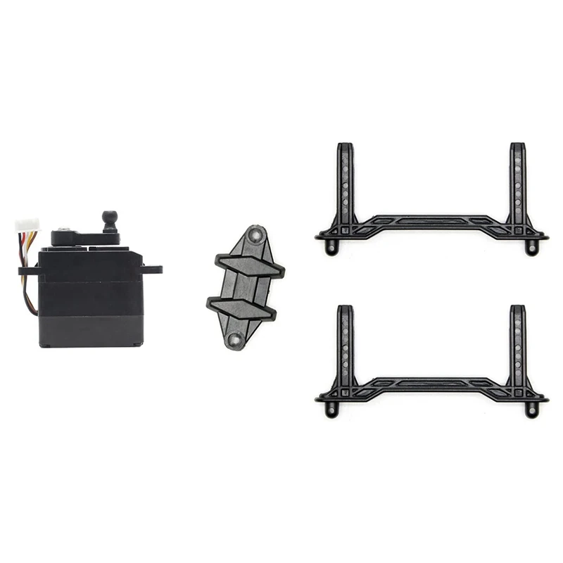

RC Car 5 Wires Servo Accessory Spare Parts 25-ZJ04 with Spare Parts 25-SJ03 Plastic Car Shell Bracket
