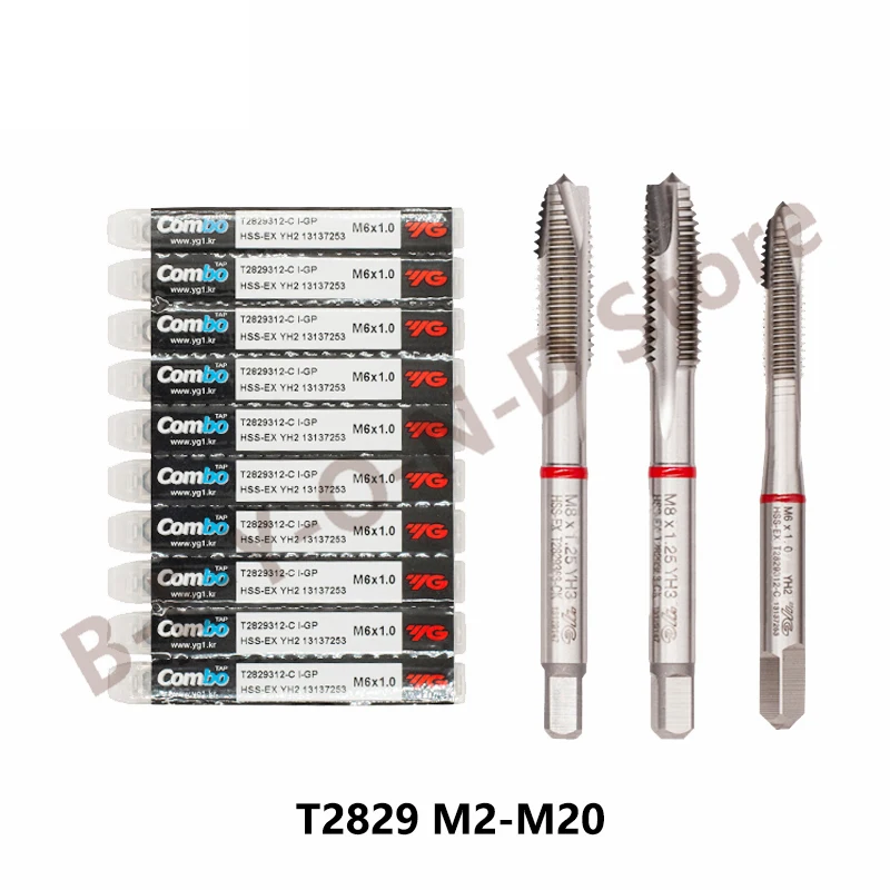 

YG-1 T2829 сквозное отверстие кран M2 M3 M4 M5 M6 M8 M10 M12 M14 M16 M18 M20 обработка нержавеющей стали алюминий чугун