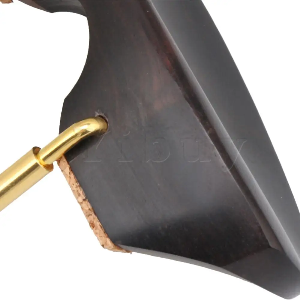 Yibuy деревянная скрипка 4/4 аксессуары из черного дерева с золотым
