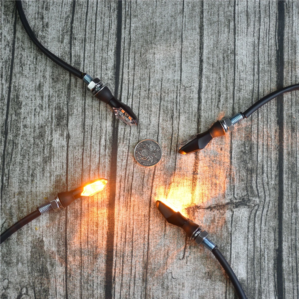 2 шт. светодиодсветильник поворотники для мотоцикла из алюминиевого сплава |