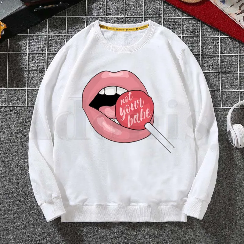 

Lips Graphic Kiss Lip Harajuku Sexy Girl Mouse Spring Autumn Male Casual Hoodies Sweatshirts Men's Hoodies Sweatshirt Tops