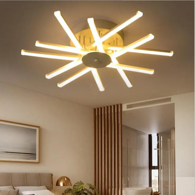 

Post-modern aluminum living room lamp simple personality creative bedroom ceiling lamp study lamp