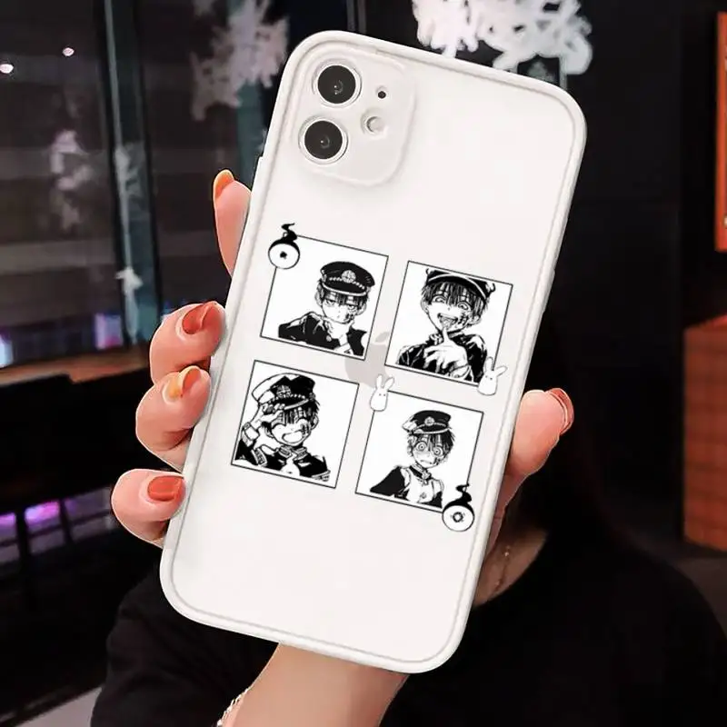 

Jamular Toilet Bound Hanako Kun Phone Case matte transparent For white iPhone 7 8 x xs xr 11 12 pro plus max mini Clear Funda