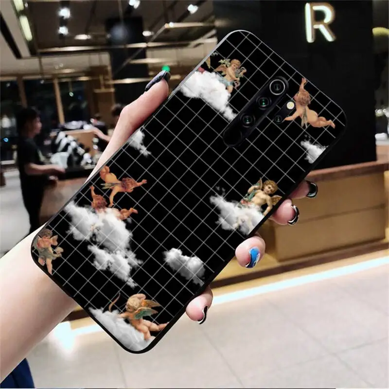 

YJZFDYRM Angels aesthetic fashion art Soft Phone Case Cover for Redmi Note 9 8 8T 8A 7 6 6A Go Pro Max Redmi 9 K20