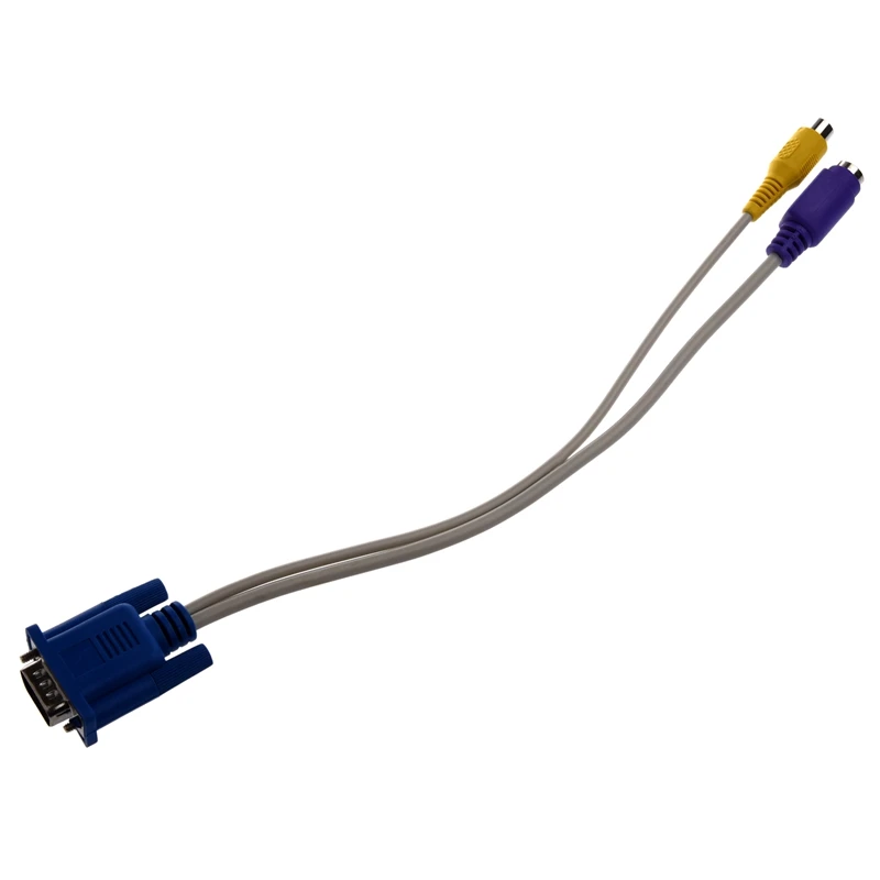 Горячий 3C-TV-out VGA к S-видео/RCA Кабельный адаптер | Электроника