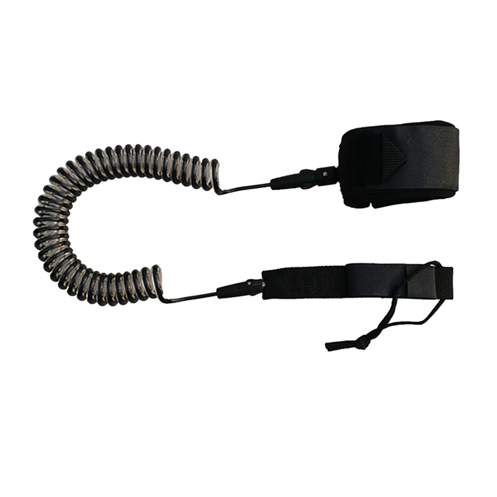 

10ft 7mm Surfing Ankle Strap Surfboard Leg Rope Premium PU Coiled Leash Paddle Board Rope Surfing Accessory