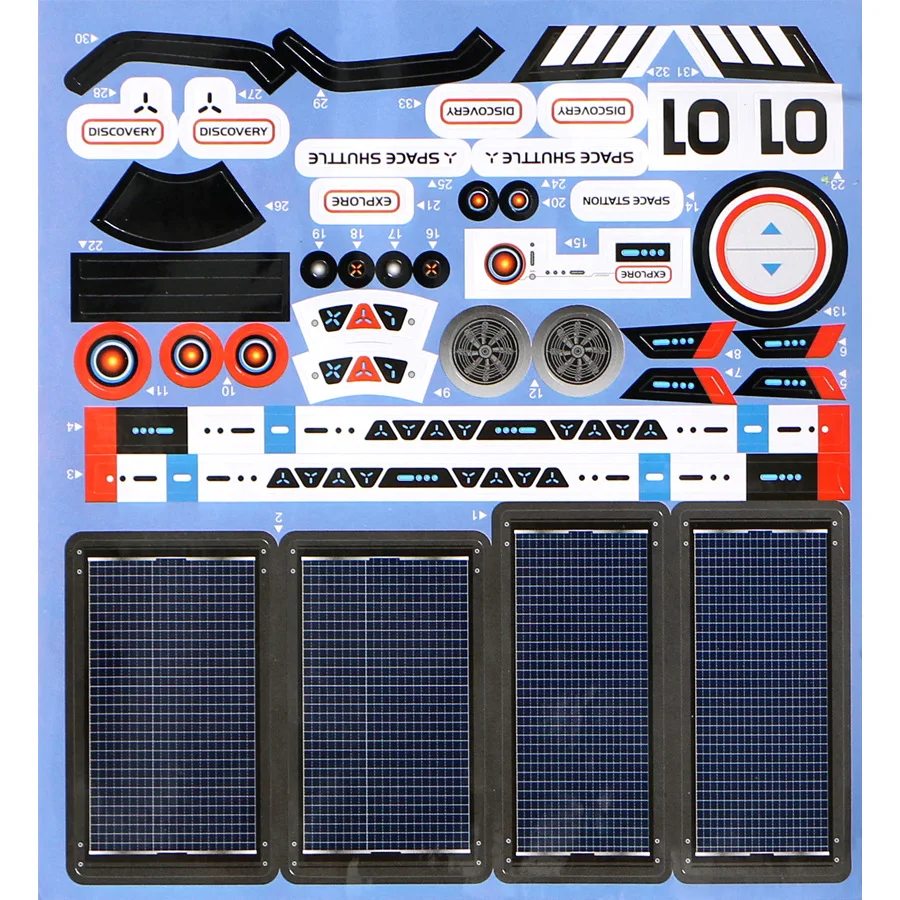 Ствол игрушка 3-в-1 Technic игрушка-робот Солнечный робот космический корабль DIY Kit 3D