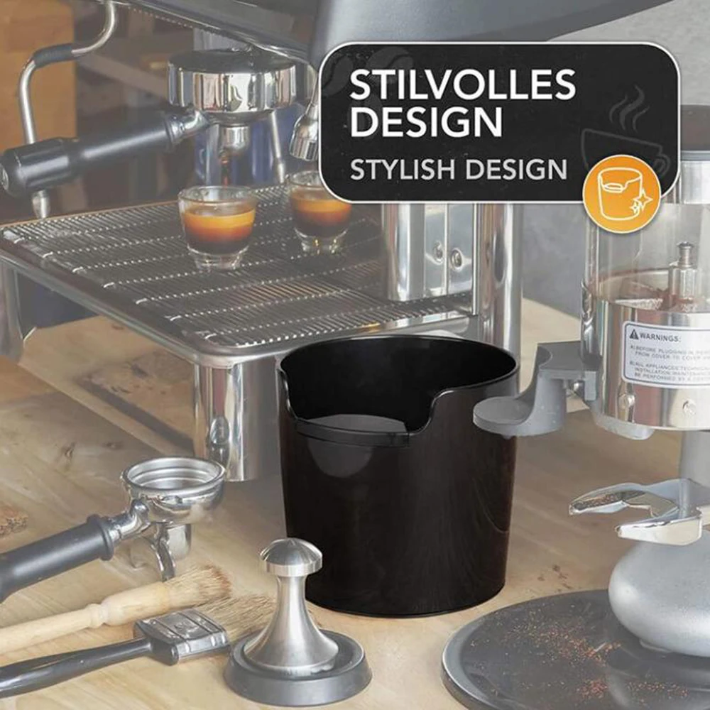 

Coffee Knock Box Anti-slip Coffee Powder Residue Box Large Capacity Grind Dump Bin Grounds Container Kitchen Coffee Tools