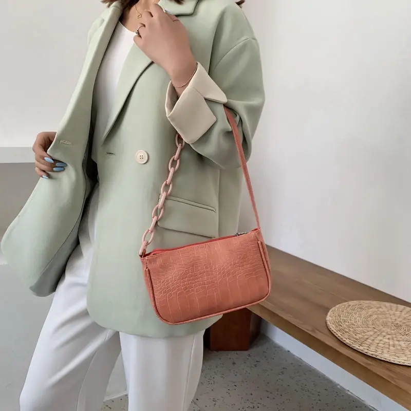 Маленькие женские сумки на цепочке карамельных цветов модный саквояж плечо из