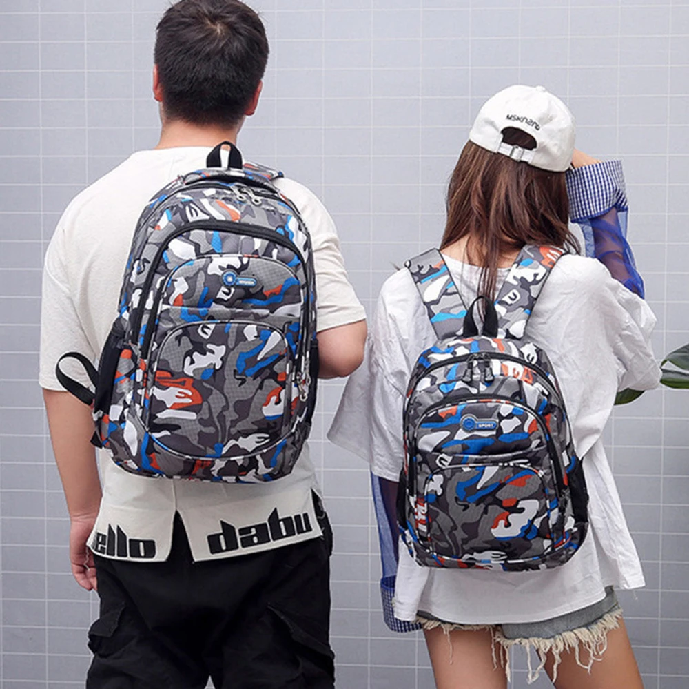

2 Sizes Backpack Waterproof School Bags Girls Boys Kids Book Bag Camouflage Children Mochila Escolar Schoolbag mochila