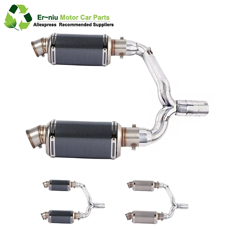 

GSR400 GSR600 BK400 BK600 GSR BK 400 600 Modified Link Pipe Motorcycle Full Exhaust Muffler Escape System Slip-On