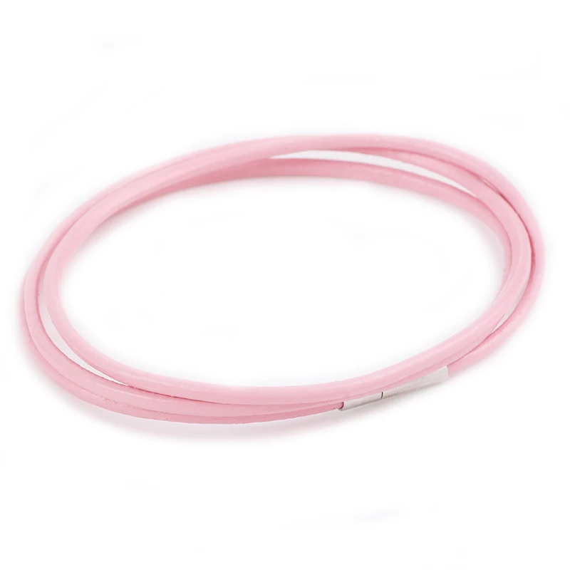 Pink Dodocharms модные кожаные оригинальные браслеты для женщин черные и коричневые плетеные веревки Модные мужские ювелирные изделия - Окраска металла: Pink