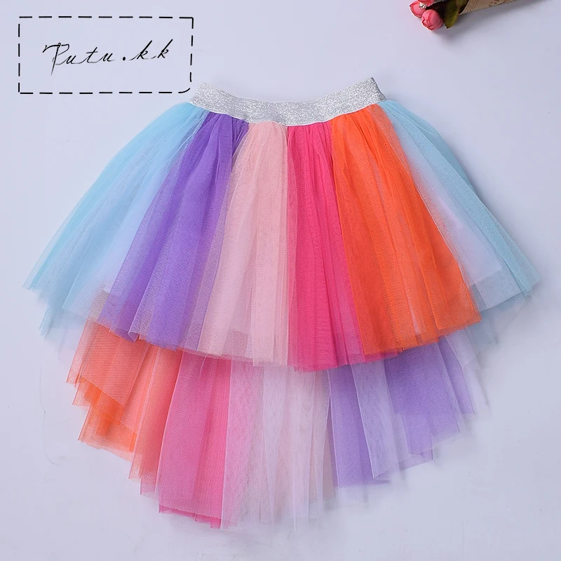 Юбка для девочек детские юбки с единорогом пышная Одежда танцев юбка Saia Vestido de menina