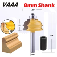 huhaibin 1pc 8mm shank special architectural handrail molding router bit woodworking cutter milling