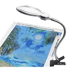 5D алмазов картина увеличительное Стекло светодиодный светильник для Diamond АРТ с 4X и 6X светодиодный увеличительное Стекло инструменты для вышивки картин со стразами