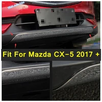 front bumper bottom protection strips cover trim 1 piece for mazda cx 5 2017 2022 stainless steel exterior refit accessories