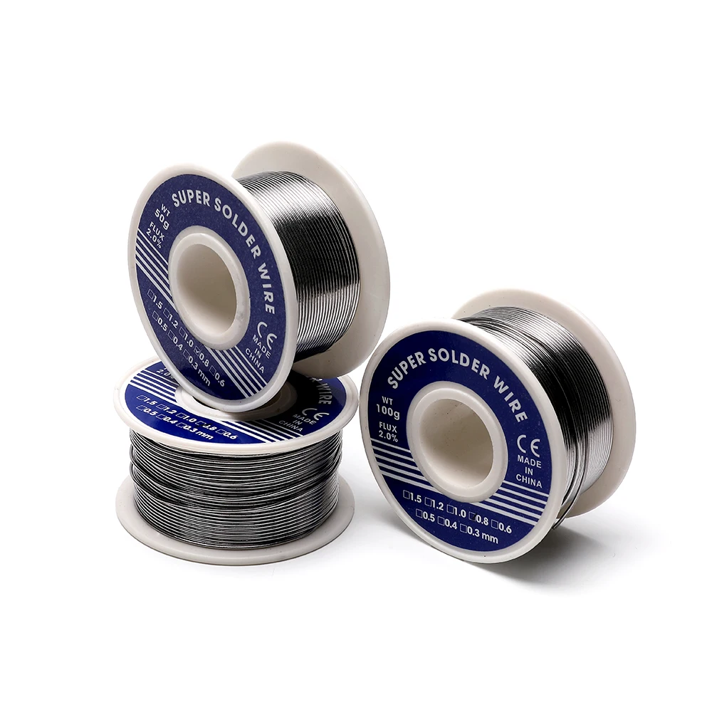 100g0.8mm 1.0mm tin rosin cored solder wire, used for electrical repair, IC repair