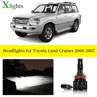 car led headlight canbus bulb lamp for toyota land cruiser 2000 2001 2002 2003 2004 2005 2006 2007 low high beam accessories