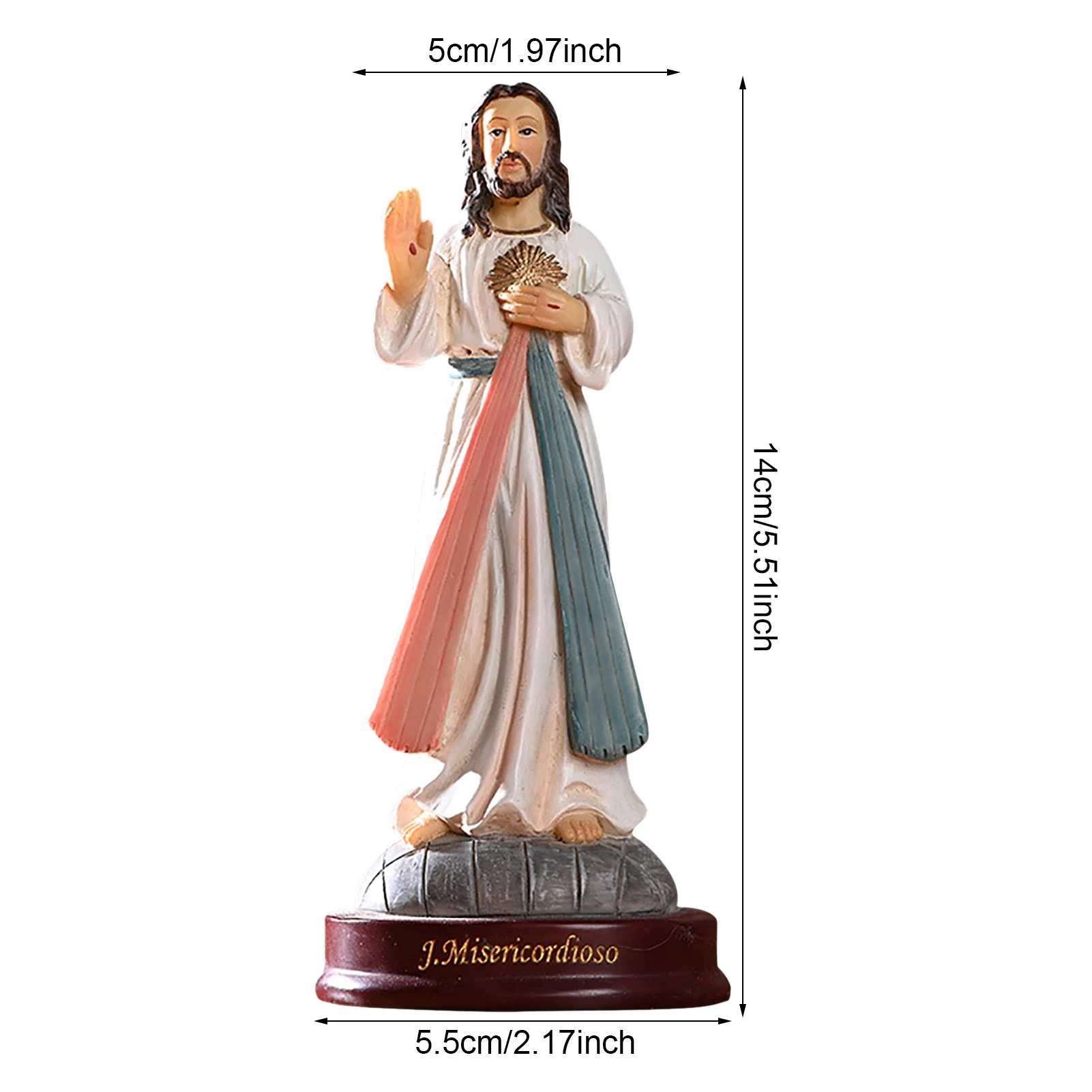 Святой Иисус смолы фигурка Коллекционная Статуэтка украшение для стола ручной