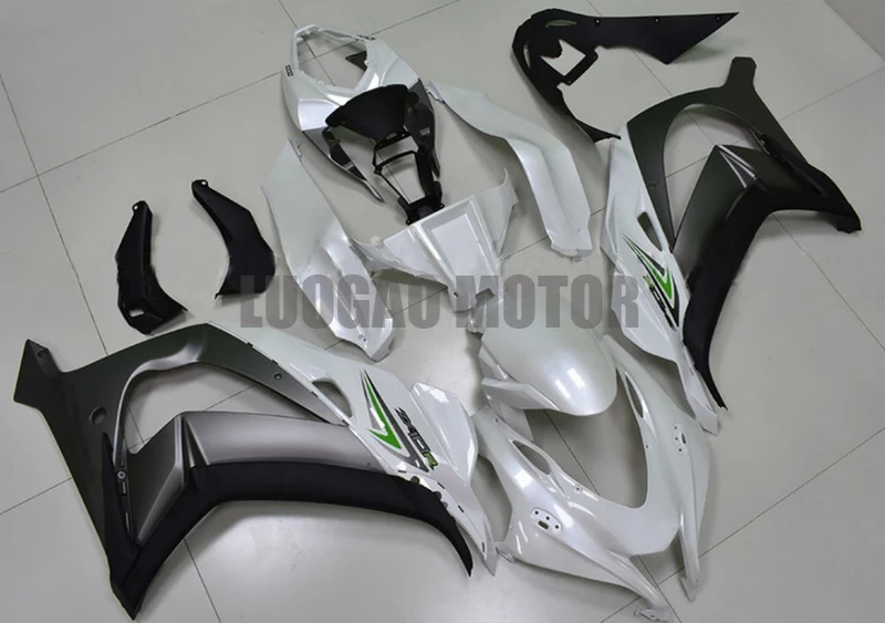 

Free Custom Injection fairings kit For KAWASAKI ZX-10R Bodywork ZX10R 15 16 17 18 White black ZX 10R 2015 2019 2016 2017 2018