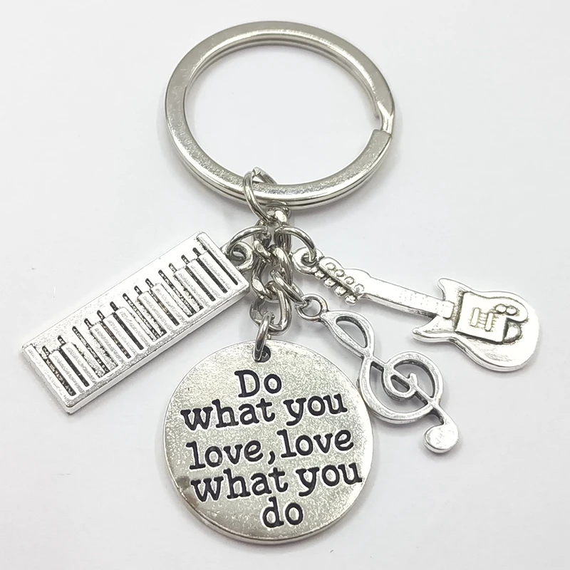 Брелок для пианино с подвеской из сплава стильный брелок музыкальной клавиатуры