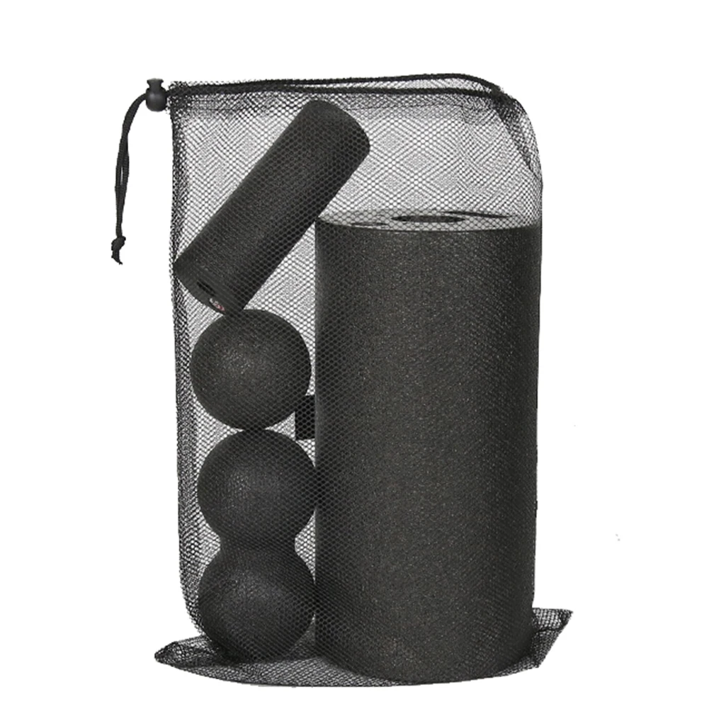 

4pcs Yoga Pilates Massage Roller & Fitness Ball Foam Roller Set For Back Pain Self-Myofascial Treatment Pilates Muscle Release