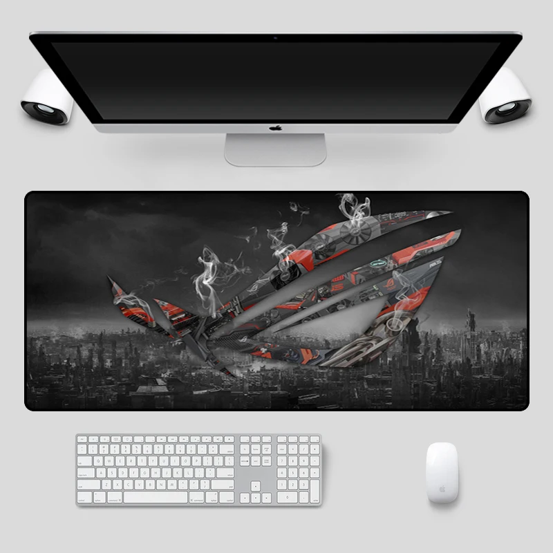 Мода 90x40 см большой ASUS игровой коврик для мыши Республика геймеров клавиатура с