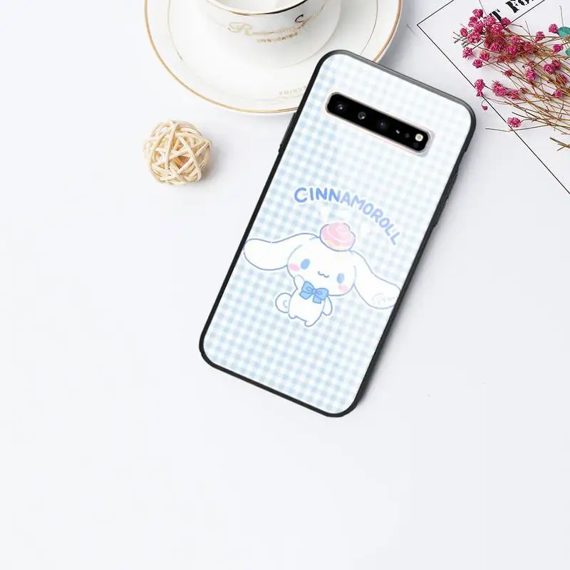 

Cinnamoroll Cute For Girl Phone Case For Galaxy Tempered Glass Cases Apply To S10 S9 S8 S7 S6edge Plus TPU Cover