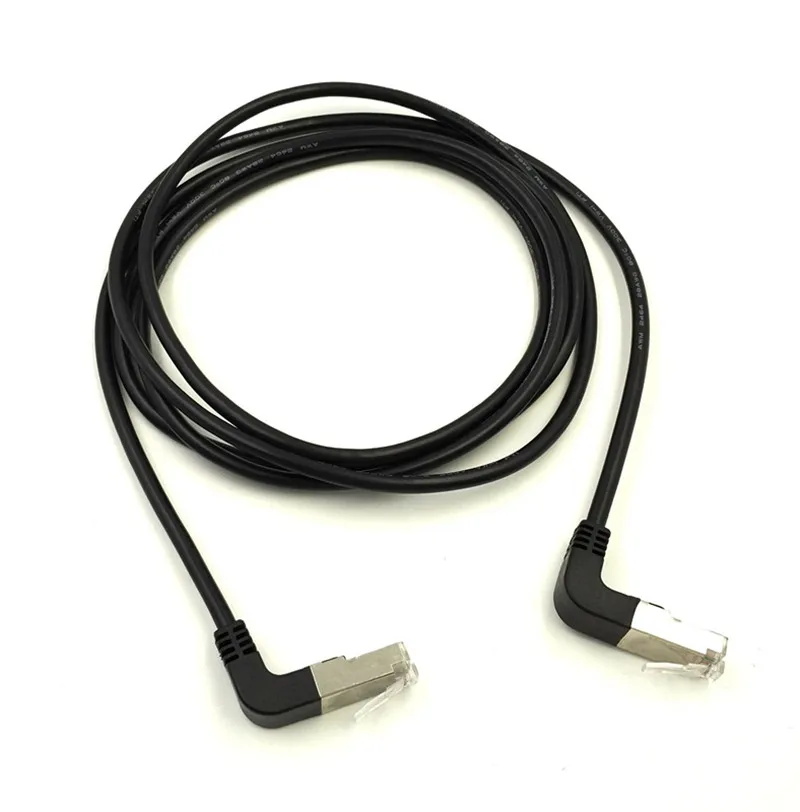 Сетевой Ethernet-Кабель 2 угла вверх и 90 градусов cat5e 8P8C FTP STP UTP Cat 5e RJ45 фотосессия 0 4 м 1 3