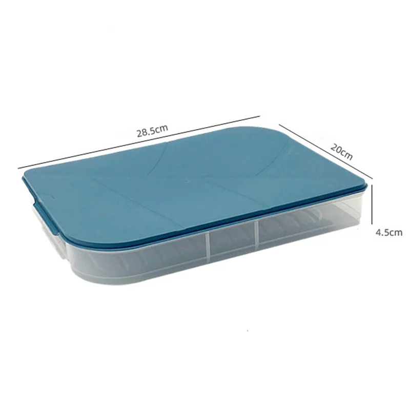 

High Quality Refrigerator Fridge Organizer Freezer Storage Box Kitchen Food Dumplings Container StorageTray