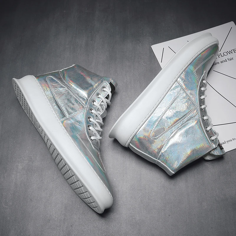 IGxx высокая обувь скейтборд со шнуровкой кожаные шикарные мужские кроссовки