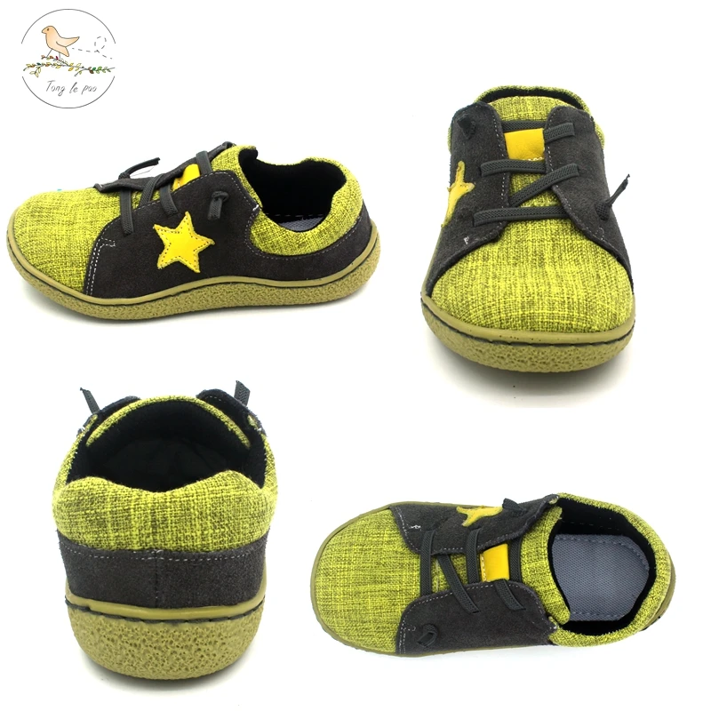 Детская обувь Tong Lok Run повседневная босиком кожаная детская 1-6 лет быстрая