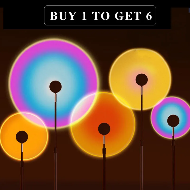 Закат проекционной лампы сценический светильник s Радуга атмосферу светодиодный