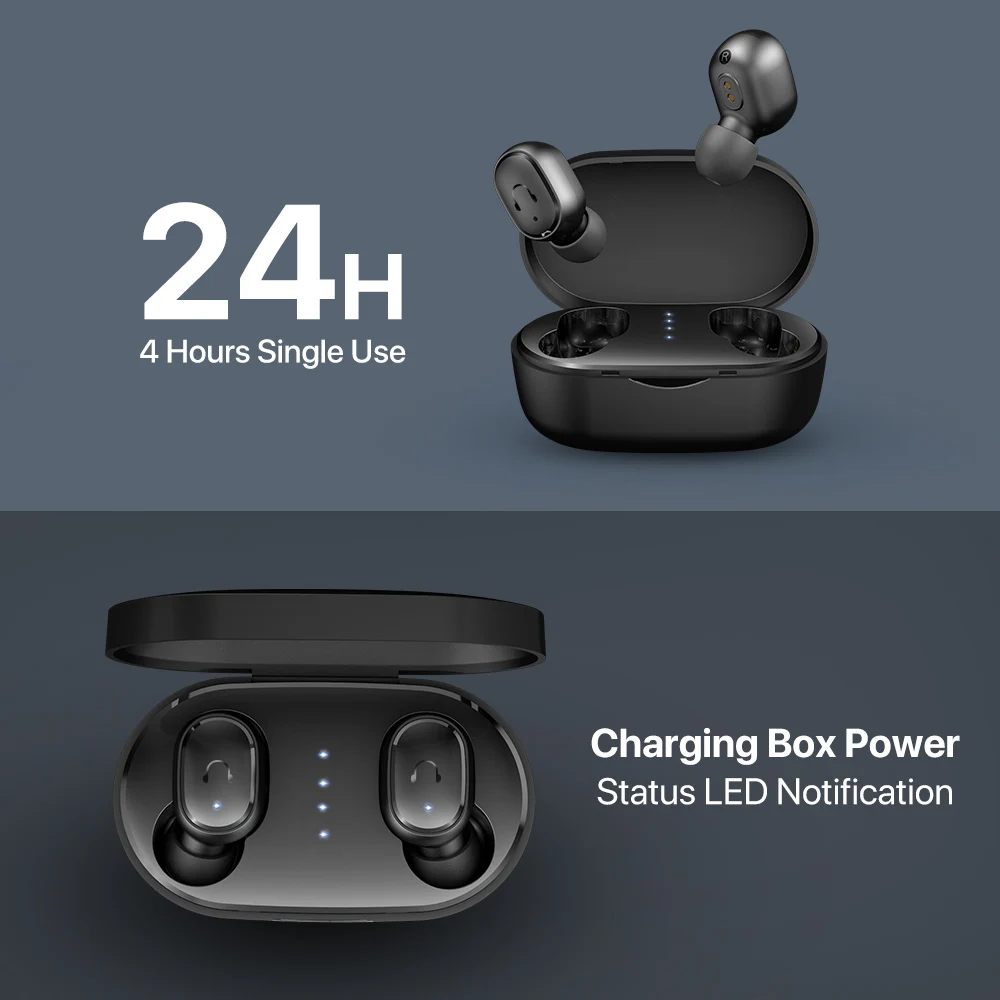 UMIDIGI Upods TWS, беспроводные Bluetooth наушники V5.0, гарнитура с микрофоном, спортивное снижение уровня шума с зарядным устройством для Android IOS MI