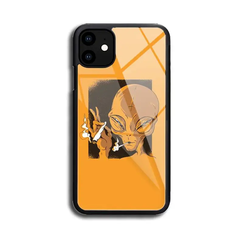 

Aesthetics Cute Cartoon alien space Phone Case Rubber for iPhone 12 11 Pro Max XS 8 7 6 6S Plus X 5S SE 2020 XR 12 Mini case