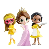 bandai genuine qposket rapunzel honey lemon tiana action figure model girl toys