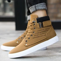 koovan mens sneakers 2021 autumn and winter matte leather high top mens shoes large size size 47 retro casual mens boots male