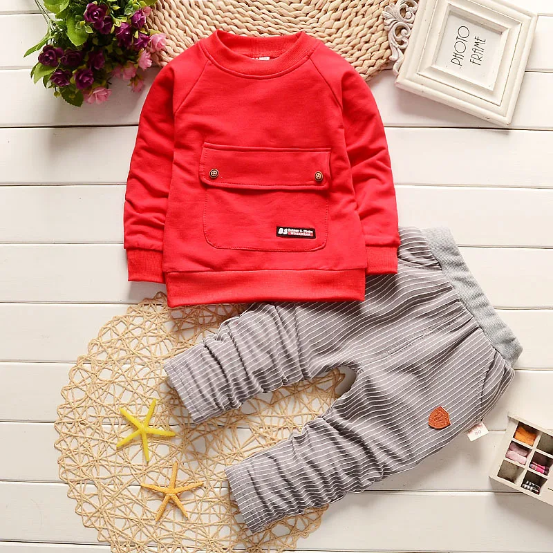 Children Boys Girls Cotton Clothing Sets Fashion Baby Sport Jacket Pants 2Pcs/Sets Spring Autumn Formal Toddler Tracksuits | Детская