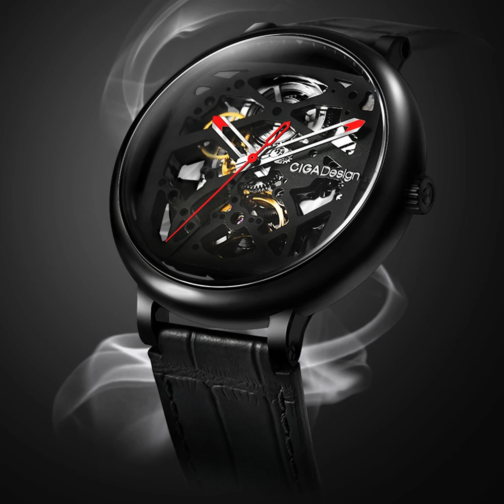 

CIGA DESIGN Automatic Mechanical Watch Men Stainless Steel Case Wristwatch Waterproof Skeleton Clock Chinese Style CIGA Watches